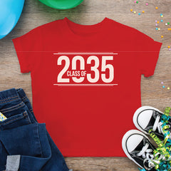Class Of 2035 Back to School Shirt, First Day of School Shirt, Kindergarten Shirt