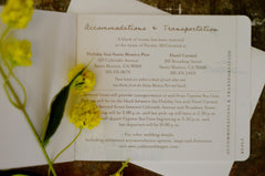 Couple Beach Scene with Cypress Tree Light Blue Wedding Livret Booklet Invitation with Envelope