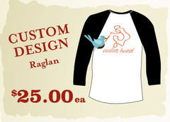 Custom Designed Baseball T 3/4 Sleeve // Custom Printed Raglan // Custom Wedding Party Shirt // Custom Bridal Shirt // Custom Bachelor Shirt