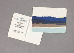 California Coast Toast to the Bride and Groom Shower Invitation Postcard