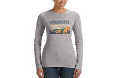 High on Love Mountain Bachelorette Bash Long Sleeve Shirt // Personalized Name and Date