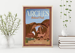 Vintage Travel Poster - Wedding Poster personalized with Names and date (frame not included)
