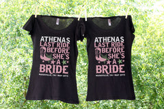 Last Ride Before She's A Bride / Bachelorette Party Shirts / Austin Bachelorette / Nashville Bachelorette / Bachelorette Shirt / Bride Shirt