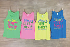 Dirty Thirty Beach Tanks - Single or Group Personalized
