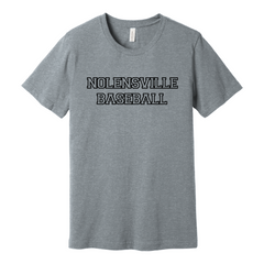 Nolensville Baseball Unisex Bella CVC T-Shirt, White, Black or Grey
