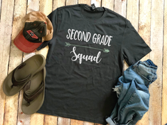 2nd Grade Squad Teacher Shirt, Second Grade Teacher Gift, First Day of School Shirt