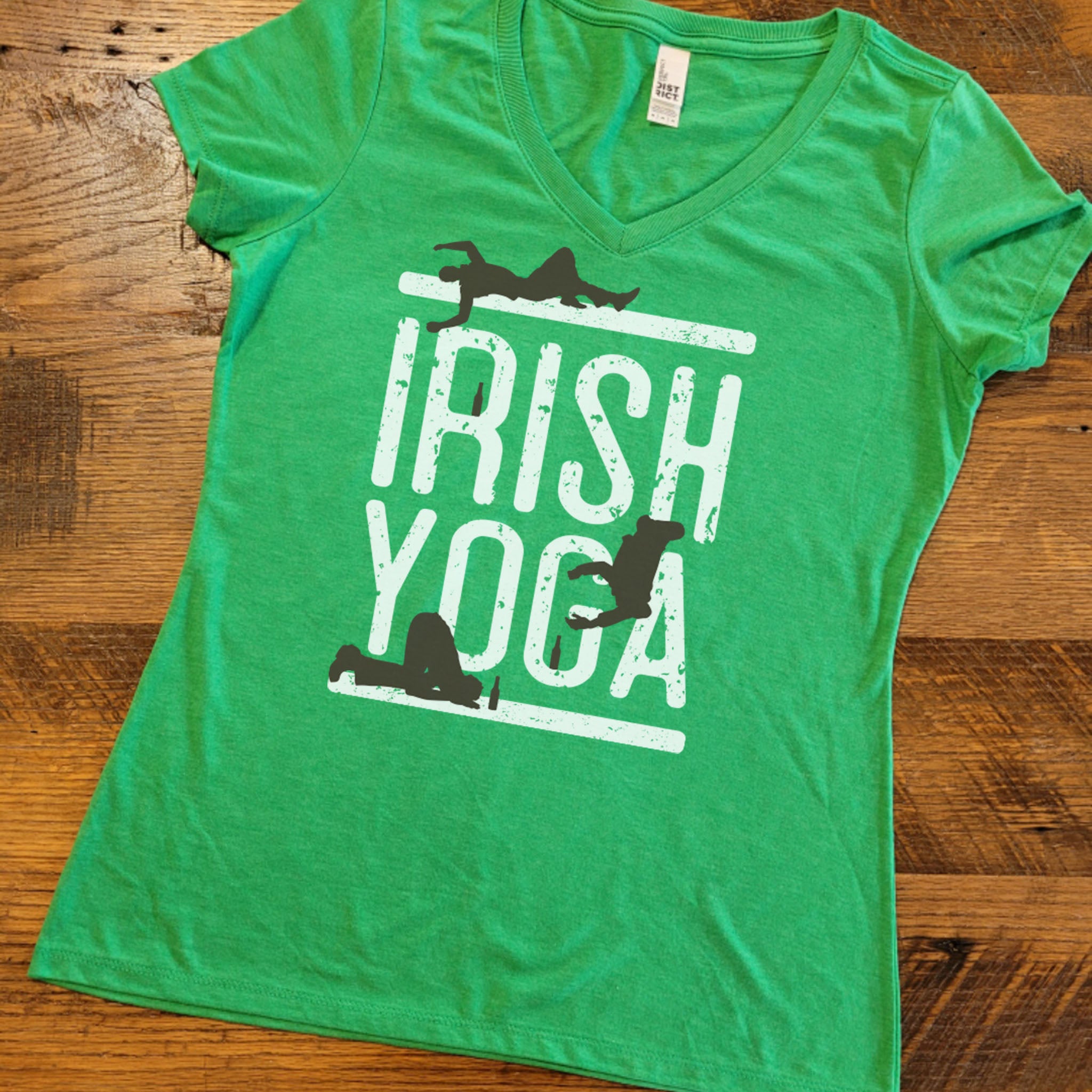 Irish Yoga St. Patrick's Day Shirt Ladies V or Unisex Crew