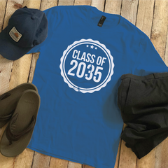Class Of 2035 Circle Emblem Back to School Shirt, First Day of School Shirt, Kindergarten Shirt