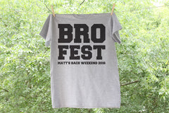 Bro Fest Bachelor Party Shirt with Customized Name and Date - AH