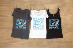 Last Bash in Nash? Stars Bachelorette Party Tanks or Tees Sets
