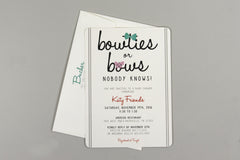 Bowties or Bows Gender Reveal Party Invite // 5x7 Gender Reveal Invitation with Envelopes // Printable // DIY