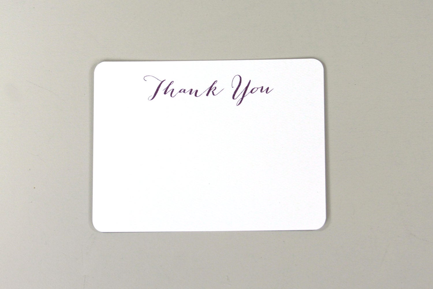 Elegant Script Wedding Thank You Note Cards with A2 Envelopes