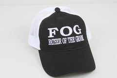 Father of the Groom Embroidered Hat // FOG // Bridal Party Groom Trucker Mesh Unstructured Hat