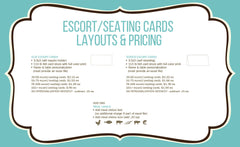 Rust Orange Colorado Rocky Mountains with Deer Escort/Seating Cards/Tented cards