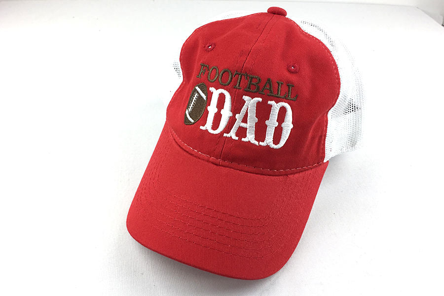 Football dad / football dad hat / football hat/ trucker hat / unstructured mesh hat / Football parent cap