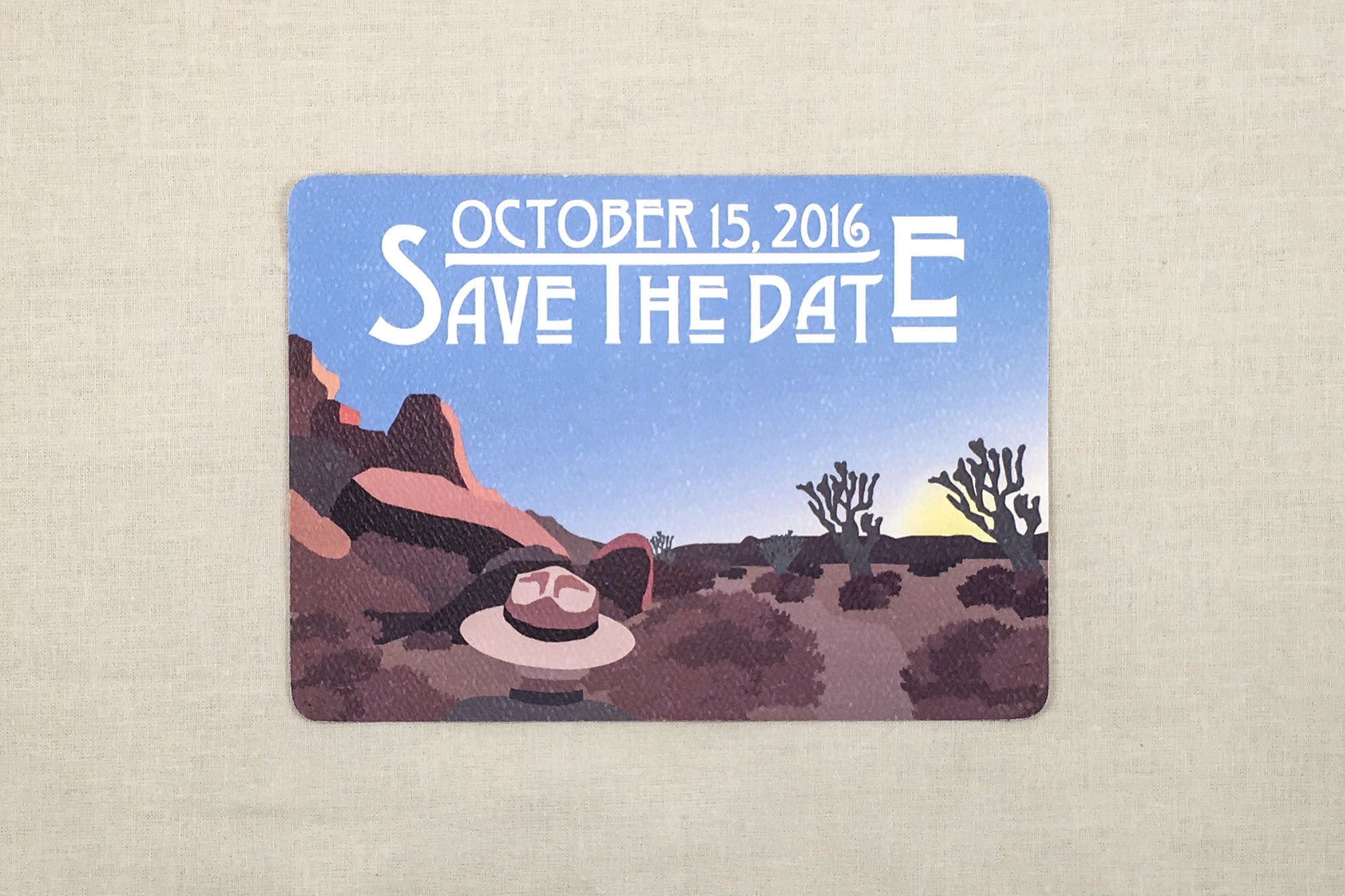 Joshua Tree National Park Save the Date Postcard - Retirement Party Save The Date