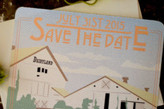 Barn Dairyland Save the Date - Farm Save The Date A2 Notecard with Envelope