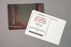 Sequoia National Forest with Deer 5x7 Save the Date Postcards