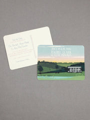 Kentucky Plantation Wedding Save the Date Postcards