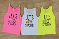 Let's Get Smashed- Beach Bachelorette Party Shirts-Bachelor Party Shirts-Bachelorette Party-Neon Shirts-Matching Shirts