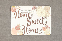Vintage Folk Floral Home Sweet Home House Warming Party Invitation Postcards // New Home Announcement // Moving Announcements