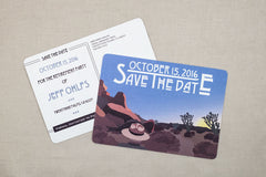 Joshua Tree National Park Save the Date Postcard - Retirement Party Save The Date