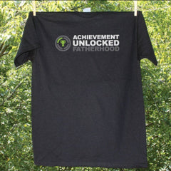 Achievement Unlocked: Fatherhood Men's T-shirt / Gamer Dad Shirt / Christmas Gift for Dad / Video Game Lover Shirt