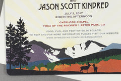 Fall Longs Peak 5x7 Wedding Invitation