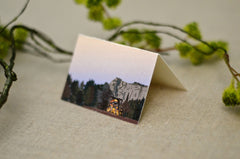 Yosemite Valley Chapel National Park // Escort/Seating Cards/Tented cards // Illustrated Landscape // BP1