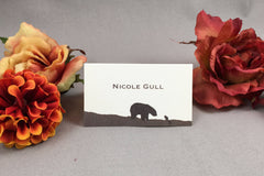 Rustic Brown Bear with Squirrel Tented Seating Cards // Escort Cards // Seating Cards // Tented cards - TE1