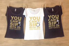 You Can't Sip With Us Personalized Bachelorette Party Shirts - Sets