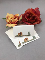 Cabin in the Woods Escort | Seating Cards | Tented Cards