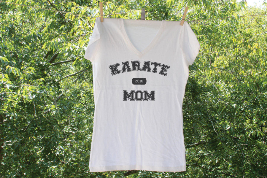 Karate Mom Shirt - Can be personalized with Name & Number on back (see pricing in variations)