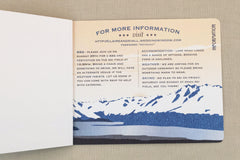 Mount Cook New Zealand 3pg Booklet Wedding Invitation with Hand Drawn Map and Online RSVP - TE1