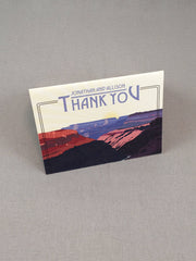 Grand Canyon Thank You Cards / Arizona / Wedding Thank You Cards Broad fold Wedding with A2 Envelopes