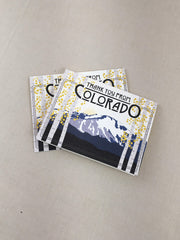Thank you from Colorado Pikes Peak Blue Mountain with Fall Aspen Trees Folded Wedding Thank You Cards with A2 Envelopes