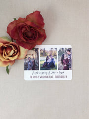 Fall Engagement Pictures Save the Date Notecards with A2 envelopes