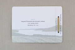 Seneca Lake Vineyard 4pg Livret Wedding Invitation with RSVP Postcard