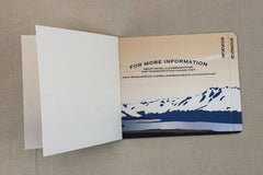 New Zealand Mountains at Sunset 4pg Booklet Wedding Invitations // Mt Cook Mountains on Lake
