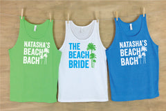Beach Bride Beach Bash Personalized Beach Tanks