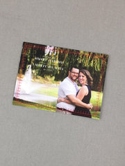 Christmas Happily Ever After Save the Date Notecards with A2 Envelopes with FREE return and recipient addressing