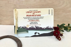 Grand Tetons at Sunset Wyoming 2 Page Booklet Wedding Invitation // Jackson Hole Mountains with Moose
