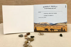Yellowstone National Park | Lamar Valley 4 Page Wedding Invitation Booklet