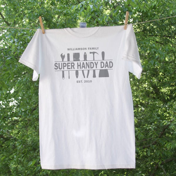 Super Handy Dad Shirt with Personalization Father&#39;s Day Shirt