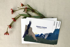 Rustic Craftsman Style Yosemite National Park 4 Page Booklet Wedding Invitation
