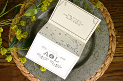 Modern Green Rustic Wreath with Aspen Leaves Trifold Wedding Invitation with Envelope and RSVP Postcard - BP1