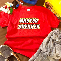 Building Block Personalized Birthday Shirt,  Construction blocks Custom Shirt, Master Builder Brickmaster shirt,