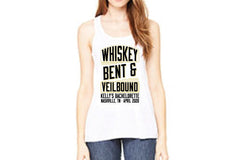 Whiskey Bent and Hell Bound / Custom Country Bachelorette Party Shirts / Nashville Bachelorette / Whiskey Bent and Veil Bound