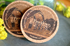 Company Logo Favors Personalized with Names, Dates and Company Information // Reception Cork Coaster Favor