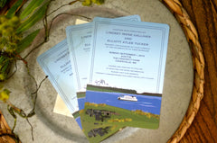 Mt Baker Seattle Washington Landscape Wedding Invitation // Washington 5x7 Wedding Invitation with Envelope